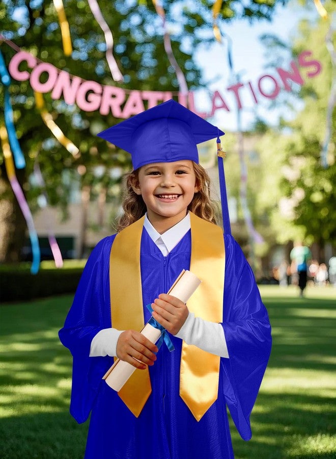 SOMSOC 4 Pieces Kindergarten Graduation Gown Grad Cap Set for Kids Preschool Nursery Graduation Stole Gown with 2025 Tassel - Image 4